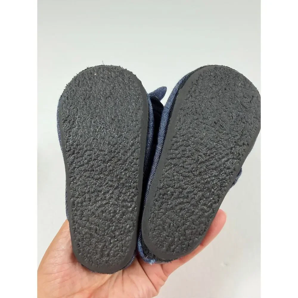 Gracious May Blue Chambray Knot Bow Boots size 7 Toddler